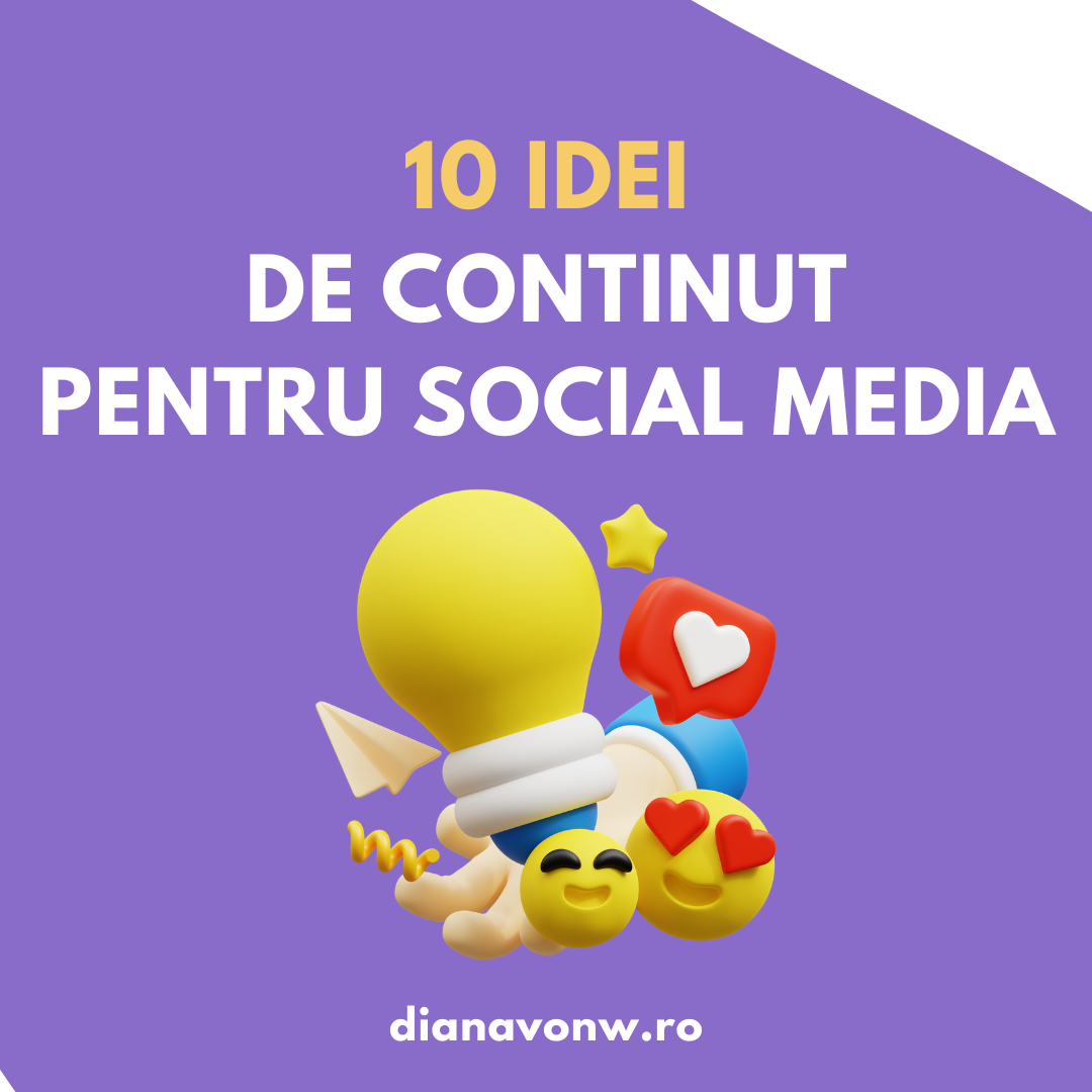 10 idei de continut pentru social media